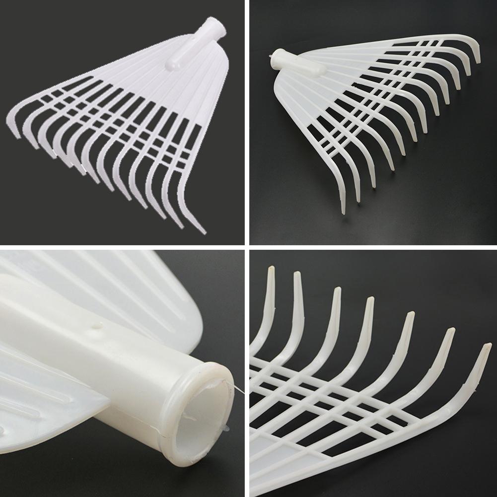 12-tooth Leaf Rake Agricultural Rake Grass Rake FLOWER Sowing Soil Loosening Rake Plastic Lawn Leaf Rake Garden Tool