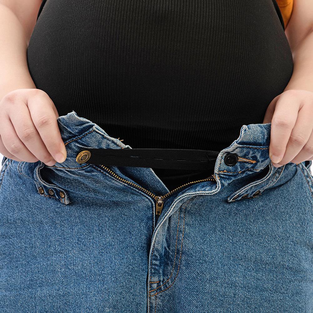 Maternidade cintura cinto para gravidez jeans acessórios ajustável elástico cintura extender roupas calças cintura 1pcs algodão l