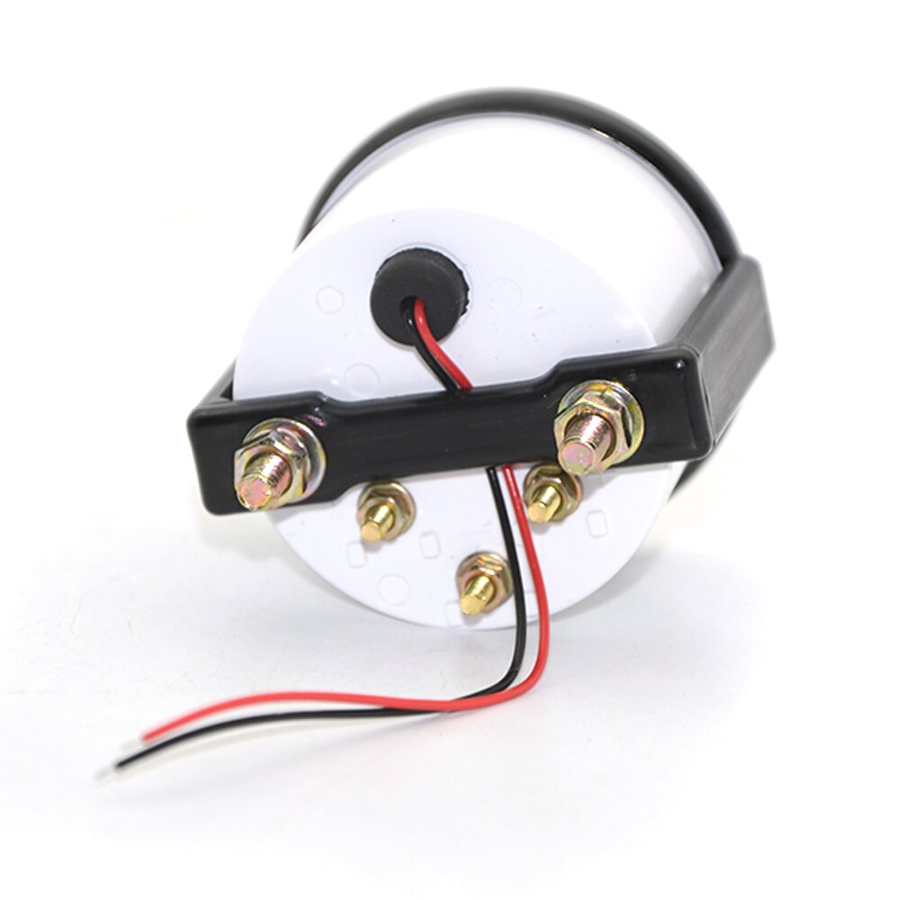 DC12V 2" 52mm Fuel Level Gauge Car Meter White LED Light With Fuel Float Sensor Automotive Gauges Black Rim For Car Auto Boat