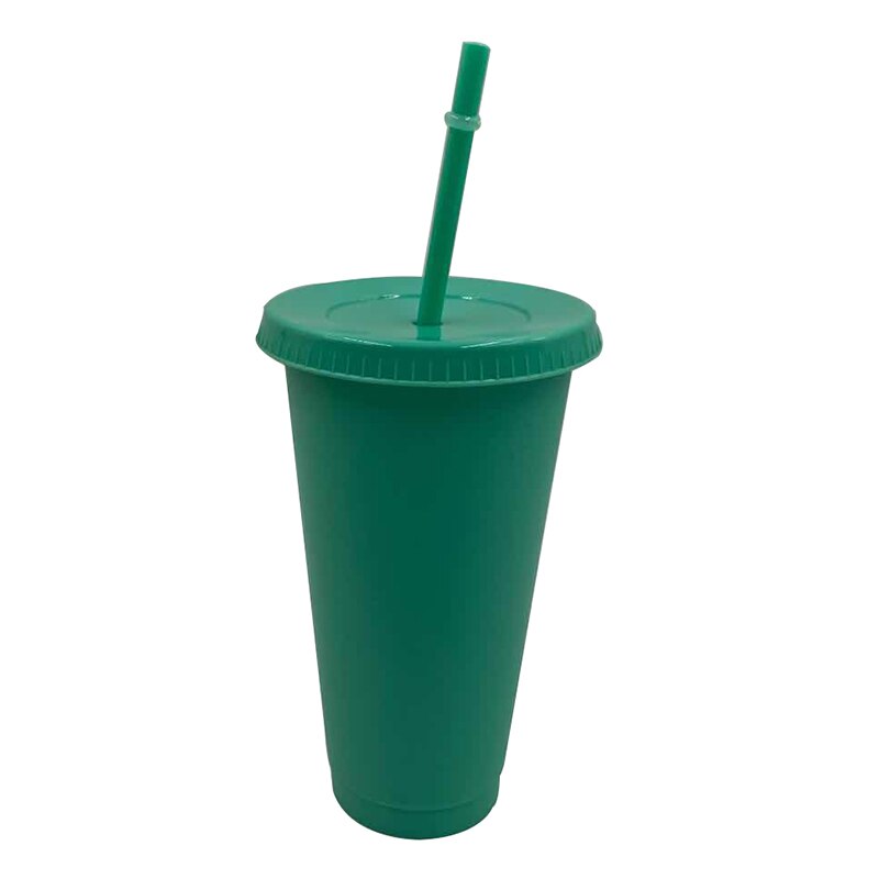 Herbruikbare bekers plastic beker met deksel veelkleurige rietjesbeker kerst kerstspecial voor het jaarlijkse feest: Groente / 473ml