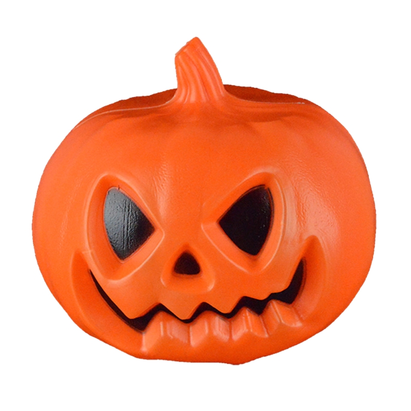 425F Scary Plastic Gemaakt Halloween Pompoen Licht Truc Bang Accessoires Partij Gunst Supplies Kids Verlichten Verveling