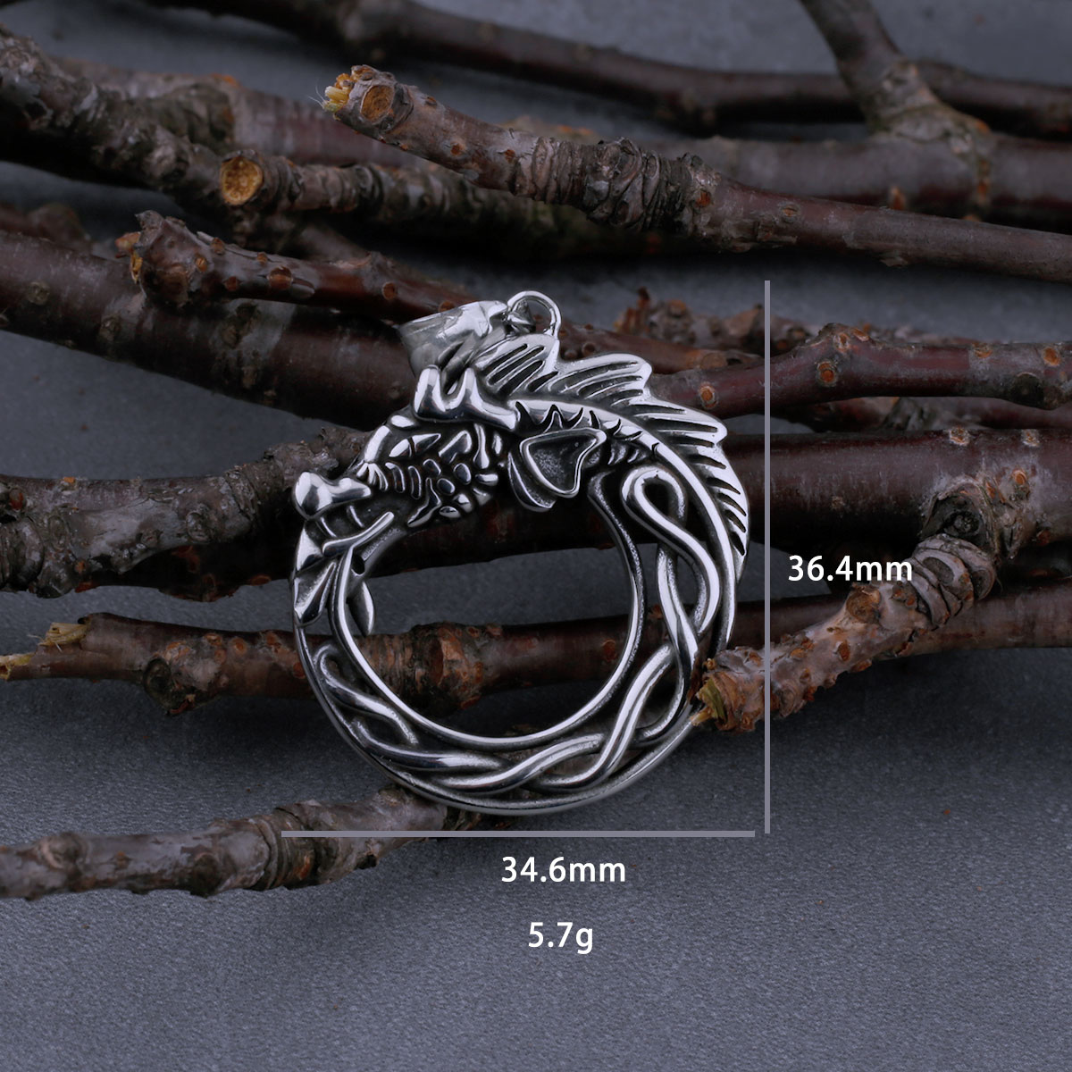Mannen Gevlochten Leren Ketting Roestvrijstalen Valknut Beads Rune