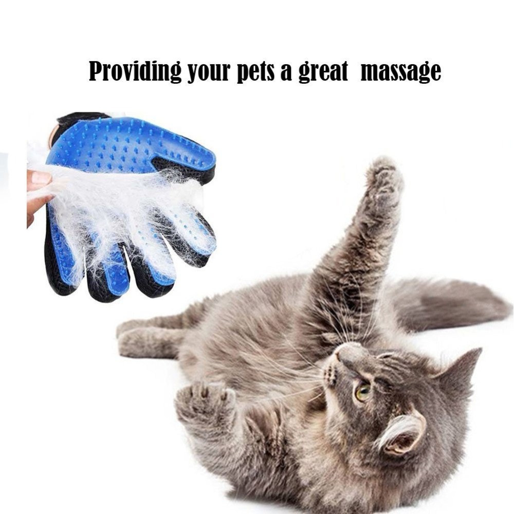 Kat Grooming Deshedding Borstel Handschoen Touch Hond Efficiënte Back Massage Vacht Wassen Baden Kam Huisdier Borstel Baden Handschoenen