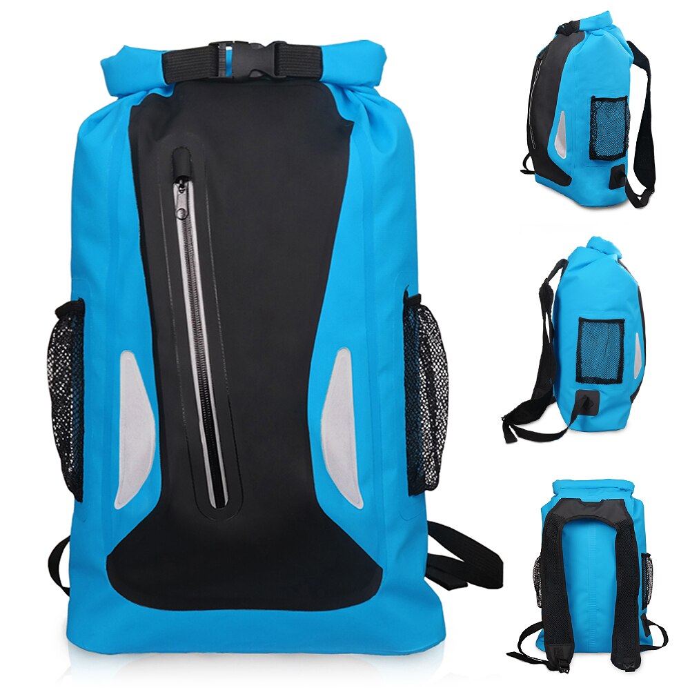 25L Outdoor Waterproof Dry Bag Reflective Dry Sack Sport Backpack Women Men Gear Bag For Camping Hiking Cycling Swimming Boating