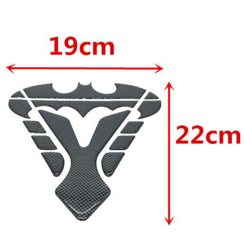 3D impermeabile moto Decal Gas serbatoio carburante Pad Protector Cover Sticker moto Bat per BMW Honda Suzuki Yamaha Kawasaki KTM: Carbon Fiber