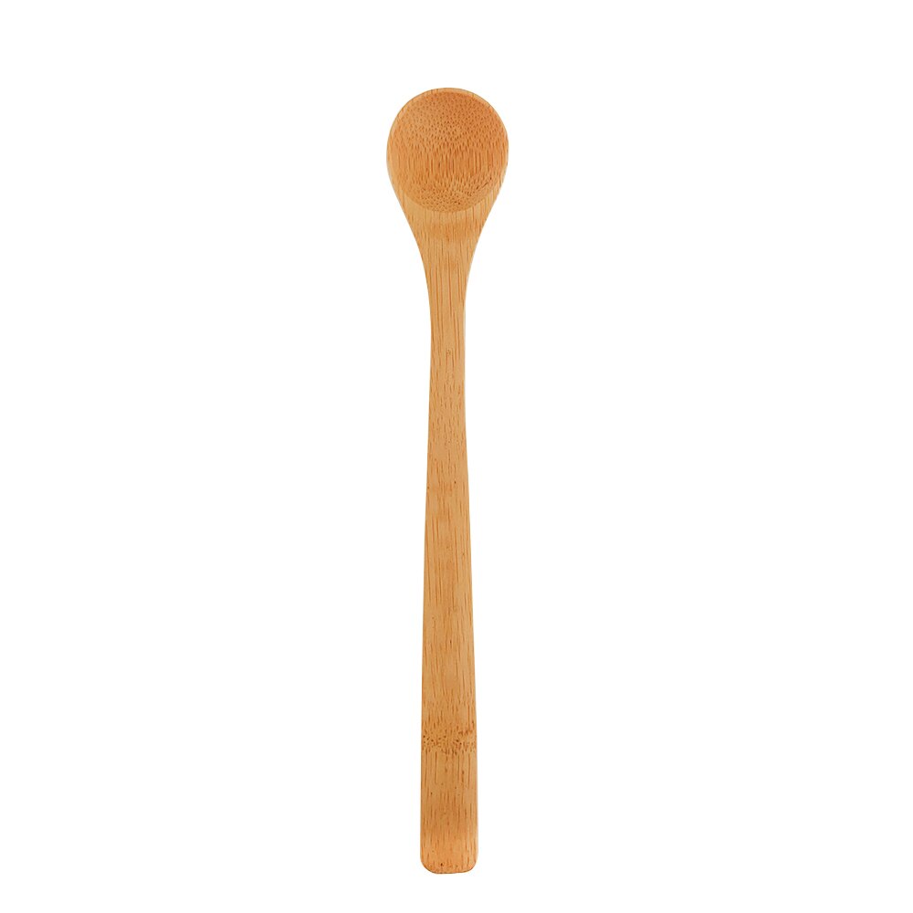 1Pcs Bamboe Soep Lepel Keuken Koken Theelepels Kruiderij Gebruiksvoorwerp Koffie Scoops Kid Ijs Suiker Lepel Servies Tool: 1 pcs