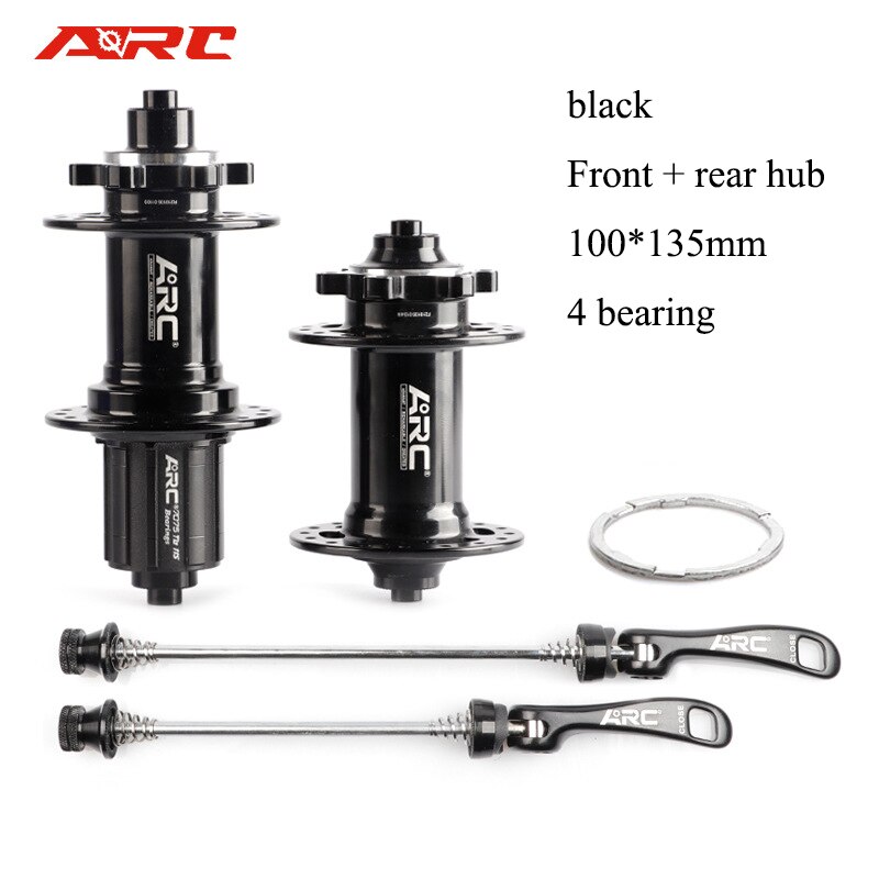 ARC MT005 MTB Hub 32 Hole 8-11Speed 100x135mm 4 Bearing Bike Hub Quick Release Bucket Shaft Hub 4 Claws Bicycle Accessories Part