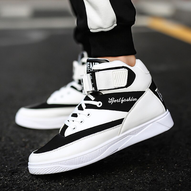 sneakers men high-top skate shoes Hard-Wearing leisure shoes Breathable sport shoes