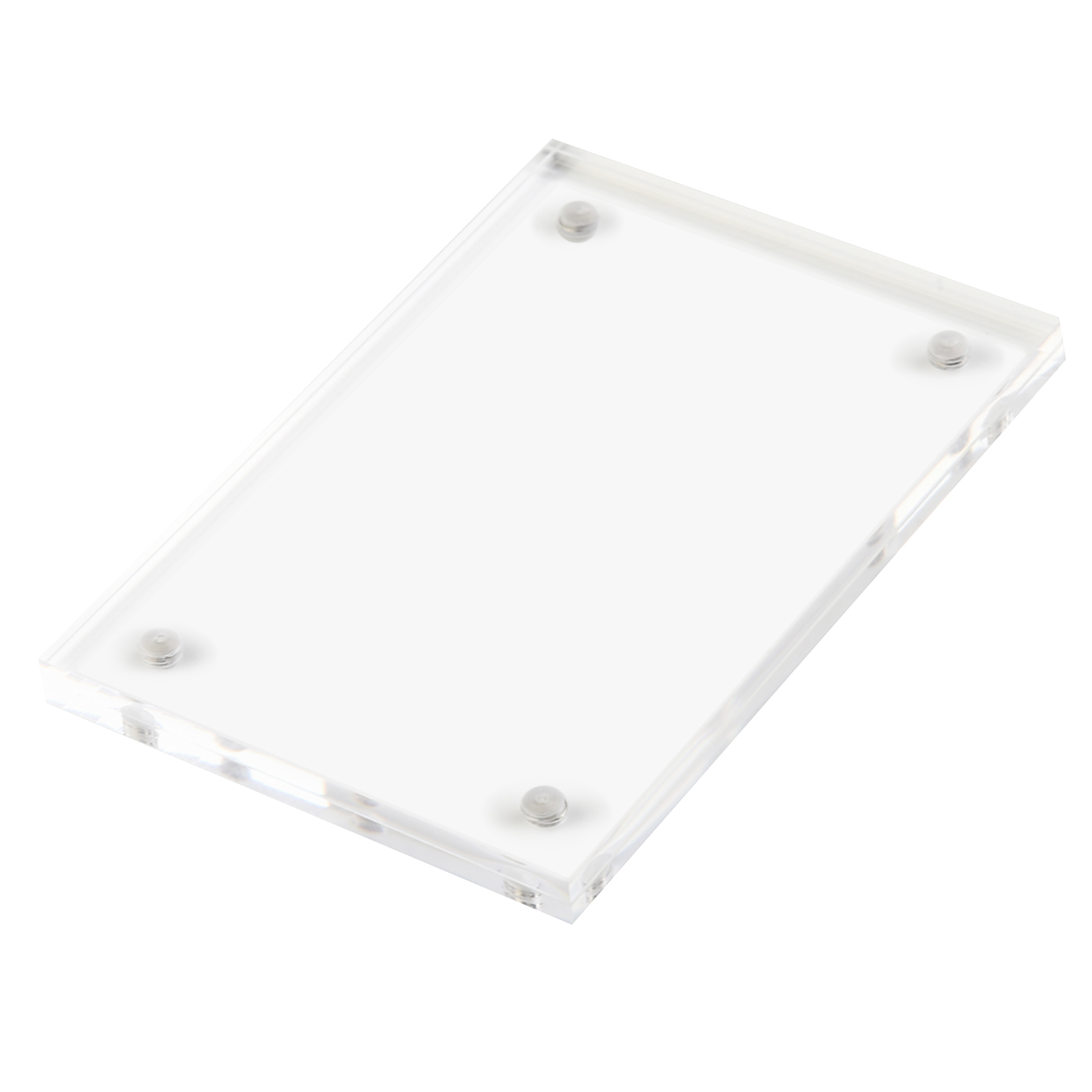 Transparente Acryl-Anzeigetafel, magnetisch, doppelseitig, Fotorahmen, klarer Kristall, Poster, Schreibtisch, Show-Ständer, Schreibtisch-Dekoration für Zuhause