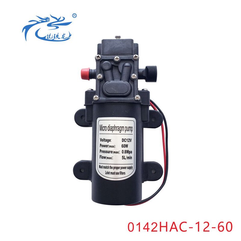 Zelfaanzuigende Pomp, Booster Pomp, Hoge Temperatuur Pomp, Spuit, Waterpomp, miniatuur Elektrische Membraanpomp, 12V60W: 0142HAC1260