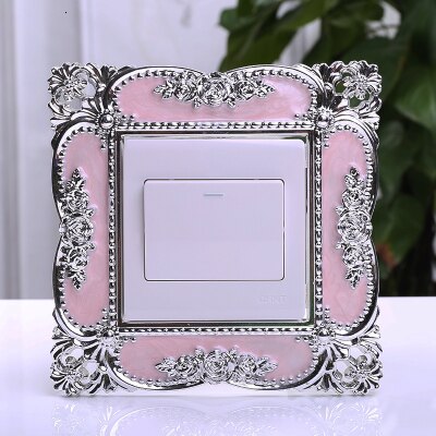 86 europeisk bryter lim smart deksel akryl stue stikkontakt erme bryter panel dekorere erme støvtett: 2