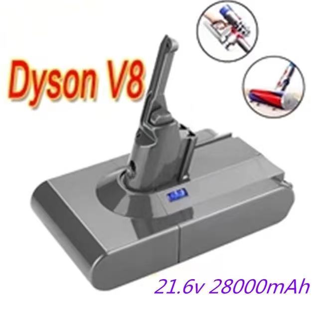 2022 98000mAh 21.6V Battery For Dyson V8 Absolute /Fluffy/Animal/ Li-ion Vacuum Cleaner rechargeable Battery: Yellow