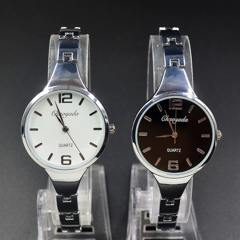 Mode Polshorloge Vrouwen Meisje Prachtige Metalen Legering Band Quartz Armband Horloges 910