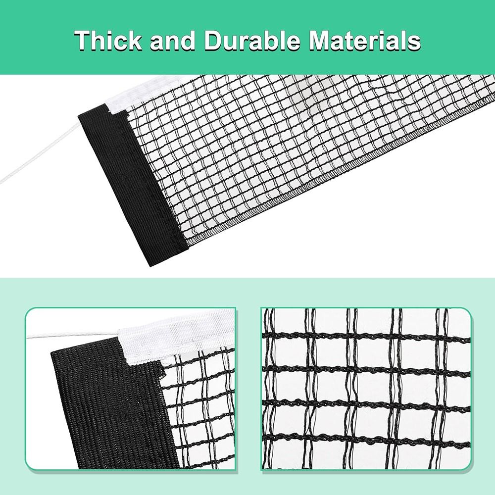 Einziehbares Tischtennis netz Tisch gitter Kunststoff starkes Netz tragbares Netz Kit Netz Rack ersetzen Kit Tischtennis Spielgeräte