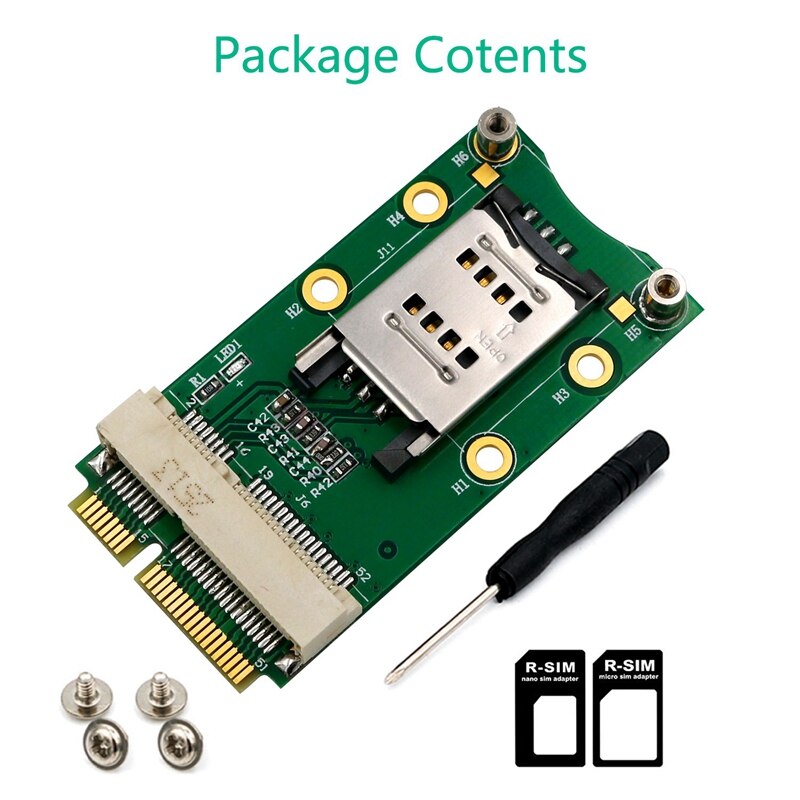 Mini PCI-E Express To PCI-E Adapter with SIM Card Slot for 3G/4G WWAN LTE GPS Card Desktop Laptop