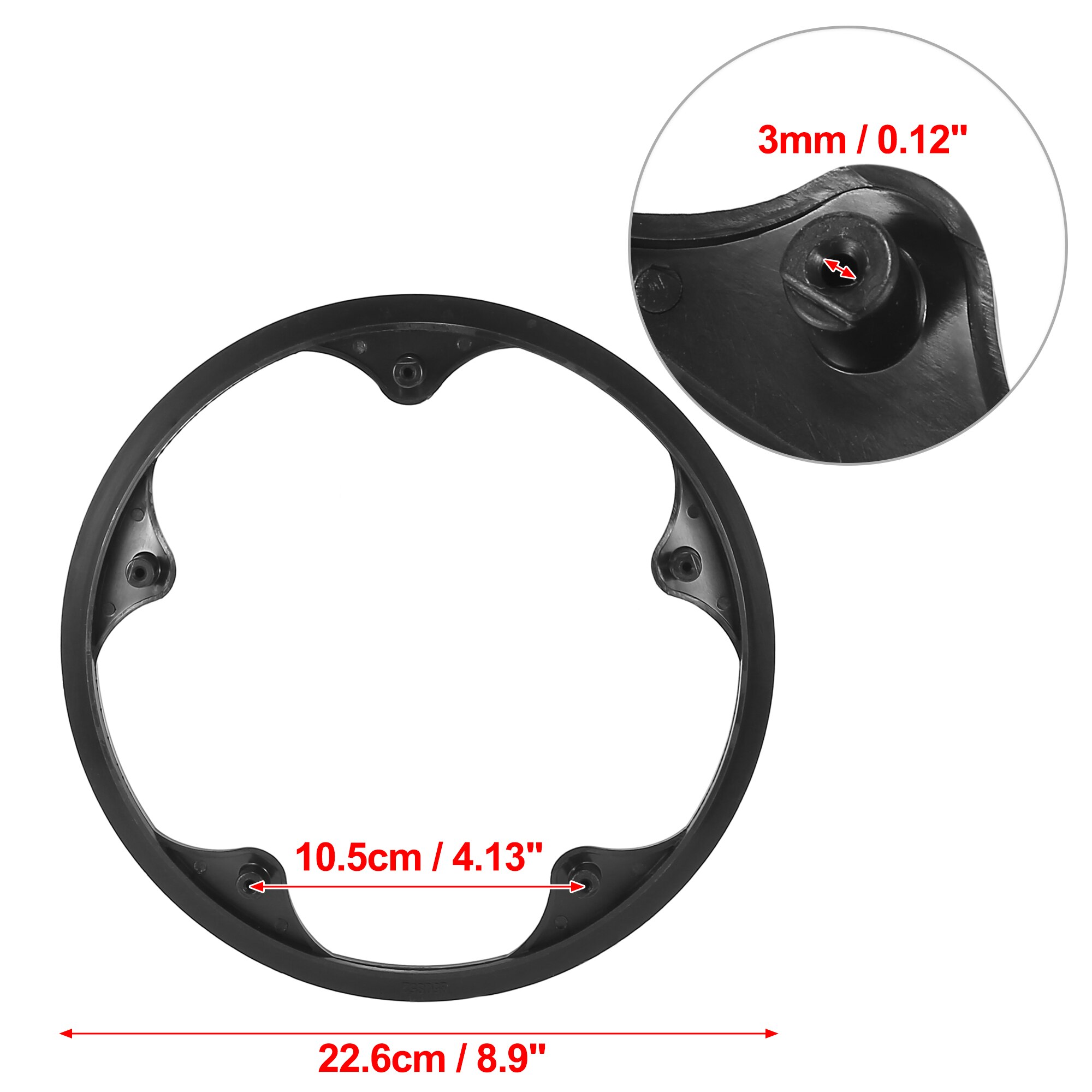 Uxcell-Juego de bielas para bicicleta, Protector de rueda de cadena de manivela, cubierta de anillo, protección protector bielas mtb 40T42T 46T 48T 52T4/5 agujeros