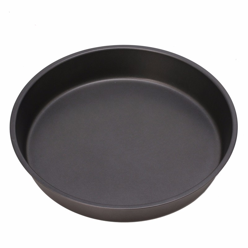 Round Dish Deep Pizza Pan Non-stick Pie Tray Baking Kitchen Tool 22cm Steel