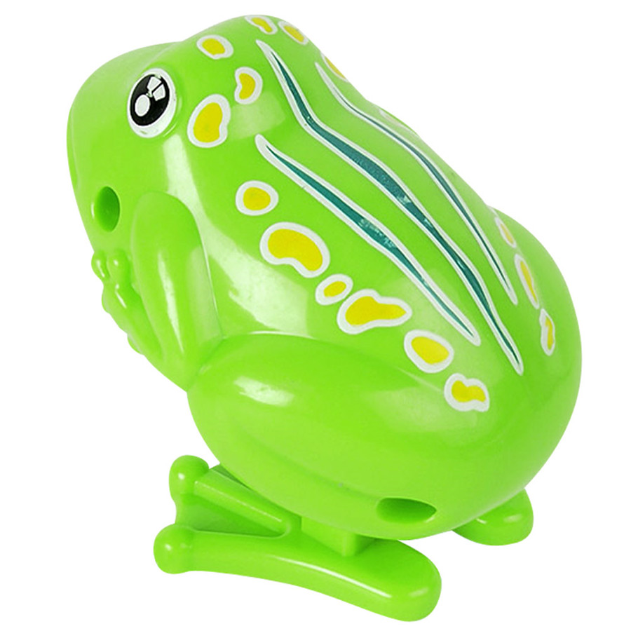 Kids Wind Up Clockwork Toy Mini Pull Back Jumping Frog Toys for Children Wind Up Toys Funny Children Kids Outdoors Playing Toys