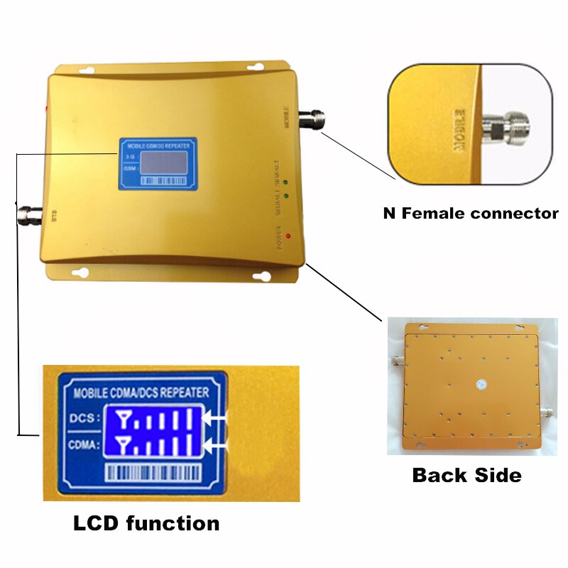 4G Signaal Booster 900 1800 Repeater Gsm 2G 4G Cellulaire Versterker Dual Band Mobiele Telefoon Signaal Repeater gsm Lte 1800 Band 3