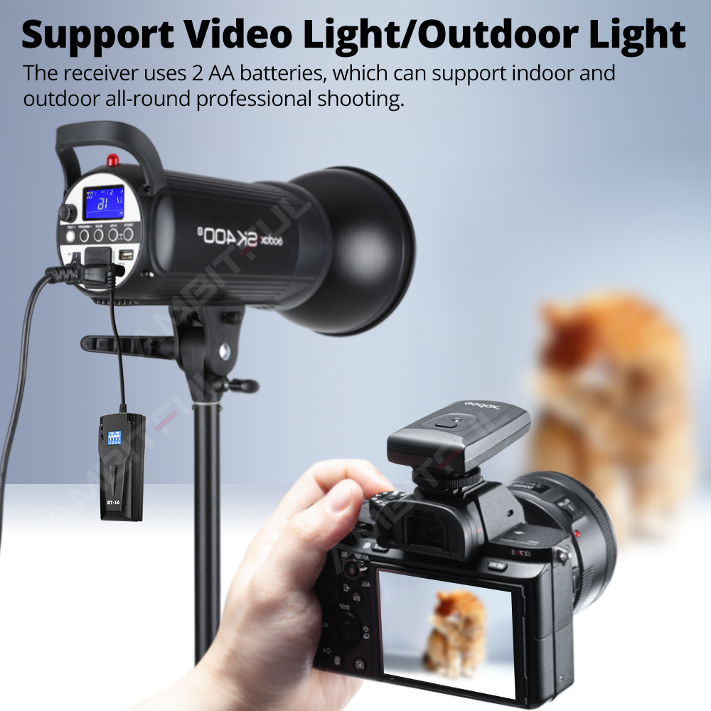 Godox 16 RT-16 Kanal kabellos Studio Strobe Fernbedienung Blitzauslöser Empfänger