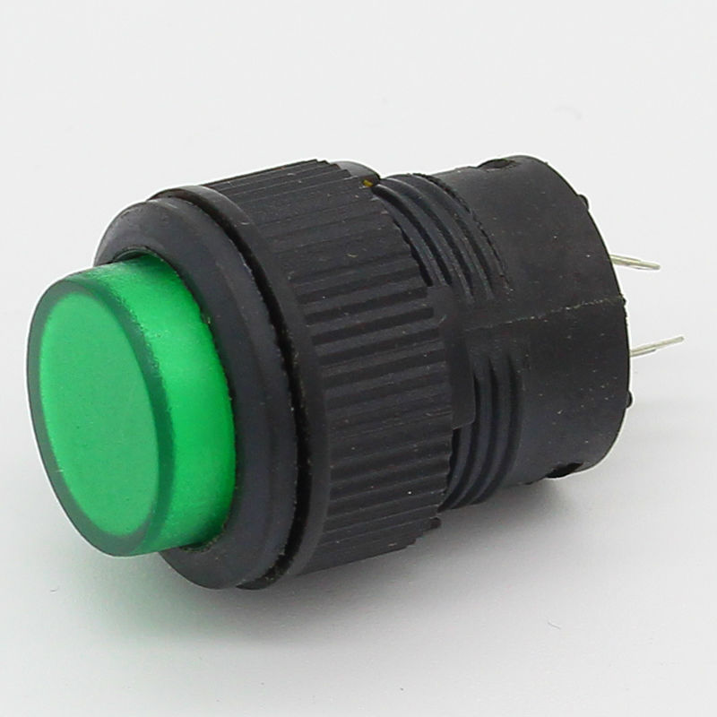 16mm Self-locking push button switch with LED ON-OFF