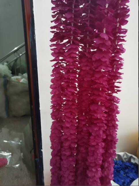 10 stk 39 tommer kunstig silke blomst blåregn 20 farver vin rattan til hjemmet bryllup centerpieces dekorationer buket: 30