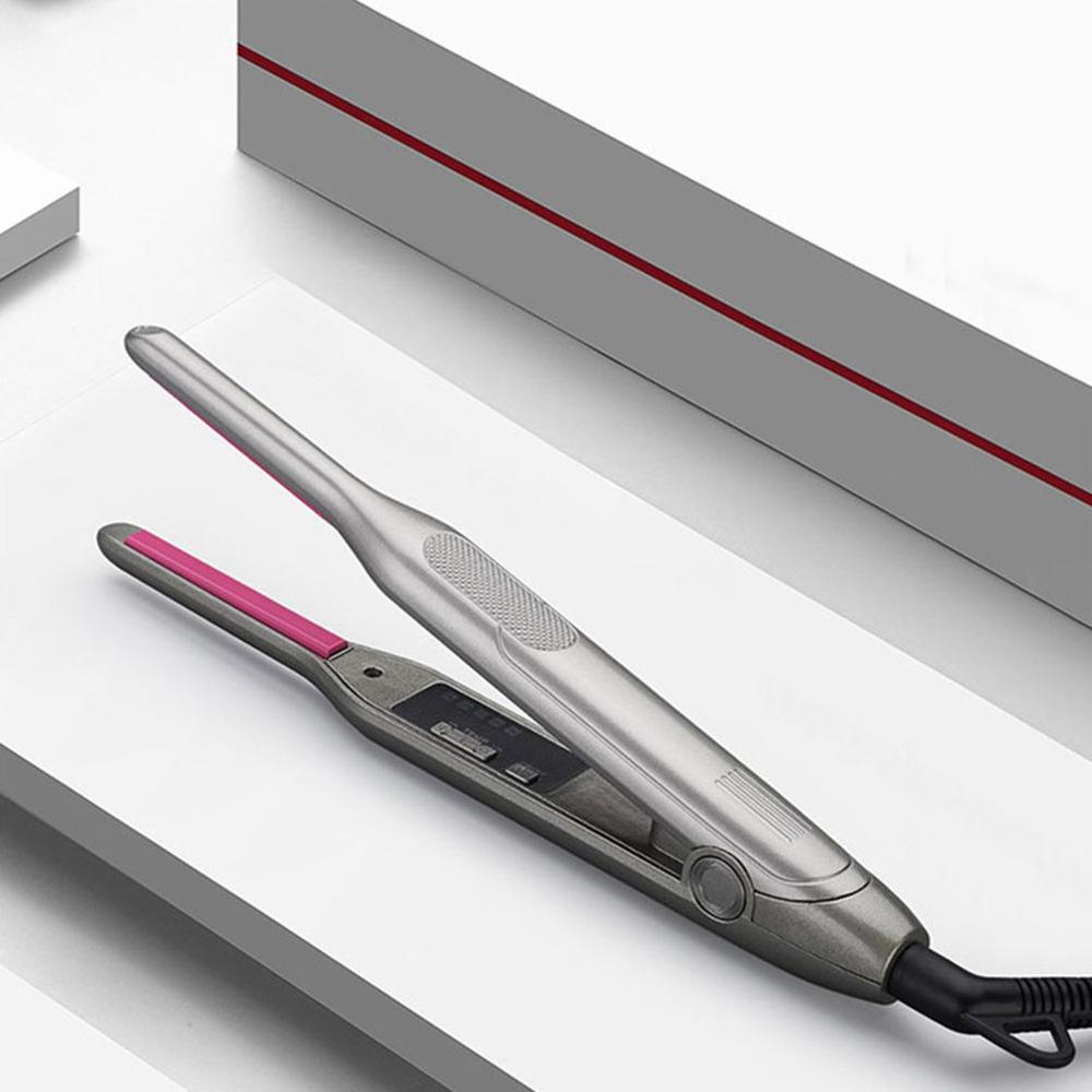 2 In 1 Hair Straightener Curling Iron Hair Curler Flat Iron For Short Hair Led Unisex Hair Beard Straightener