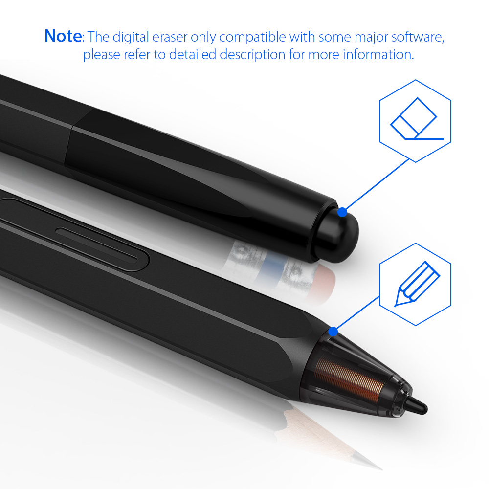 Digitale pen P06 voor XP-Pen Power Stylus 8192 Drukgevoeligheid Grip Pen Pak voor Artist 12/Deco 02