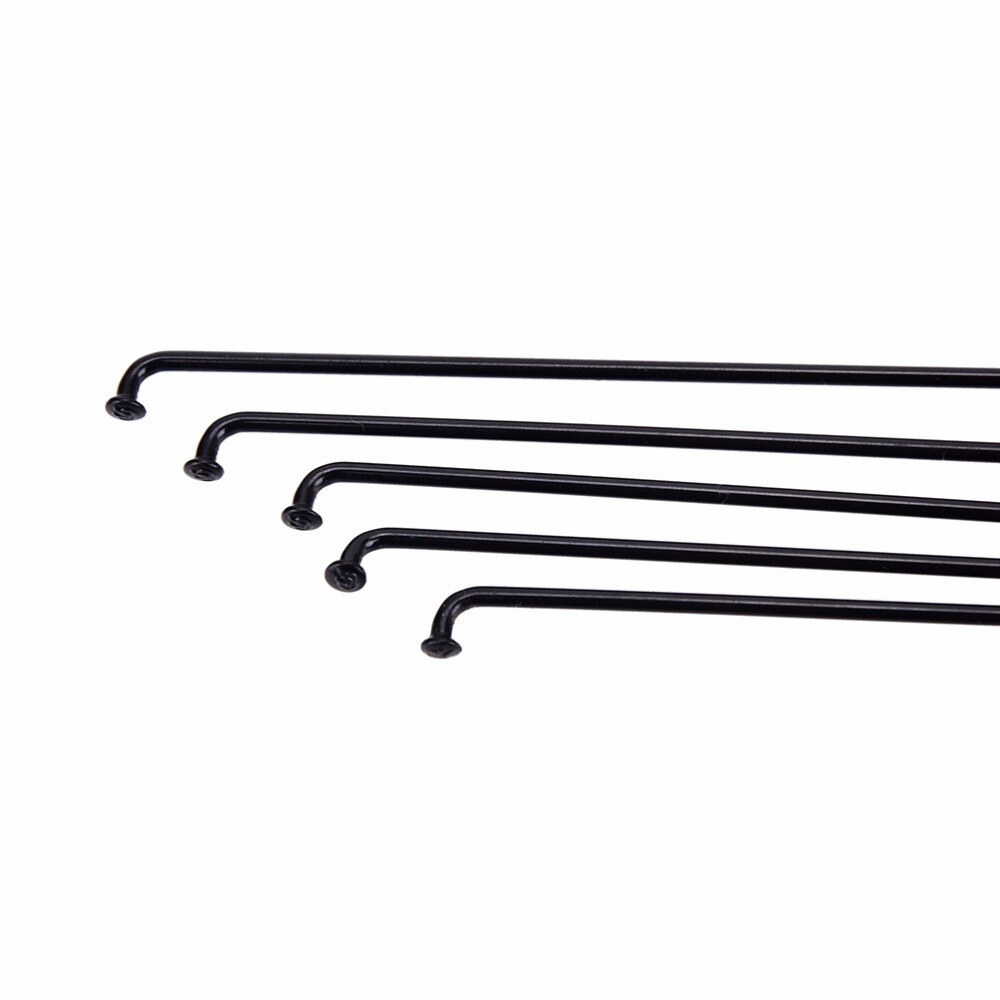 10 stk sykkel sykkeleiker  + 12mm nipler 170 ~ 286mm ståleiker 14g