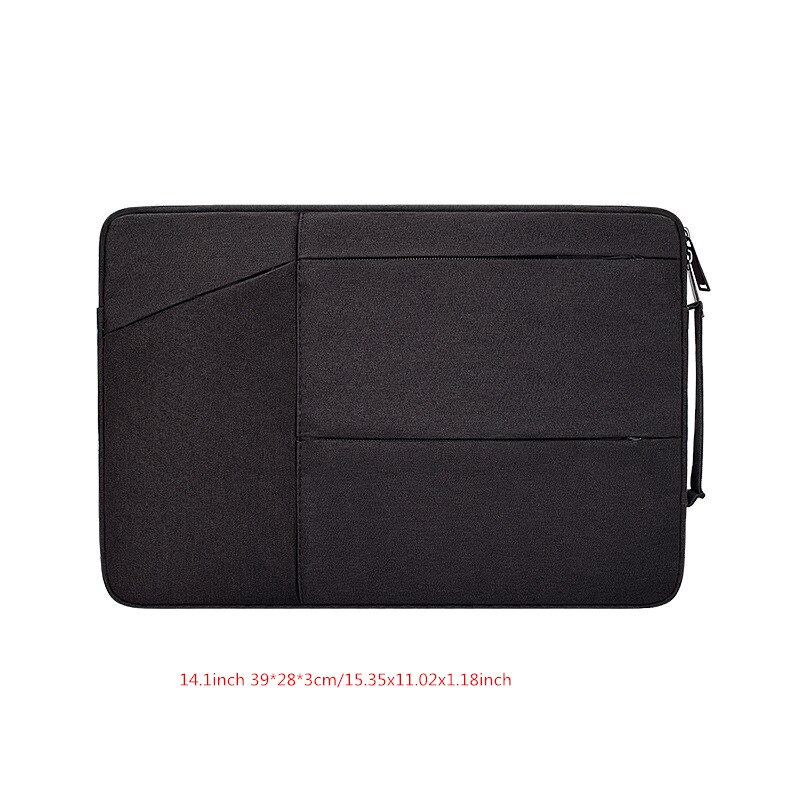 Przenośny neseser Laptop Liner torby męskie damskie Tote odporny na wstrząsy wodoodporny pokrowiec na dokumenty biurowe: Black M