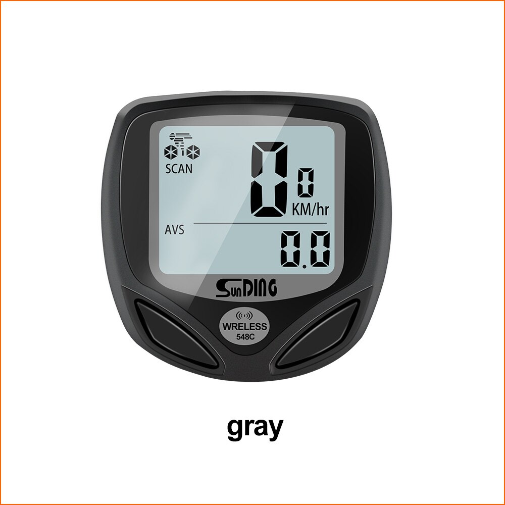 Komputer rowerowy bezprzewodowy wodoodporny komputer rowerowy MTB cyfrowy licznik kilometrów podświetlenie LCD GPS prędkościomierz rowerowy akcesoria rowerowe: SD-548C-czarny