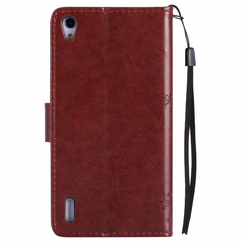 For Huawei P7 Case PU Leather Wallet Flip Stand Cover 3D Tree For Huawei P7 P7-L00 P7-L05 P7-L10 P7-L11 Phone Cases Fundas