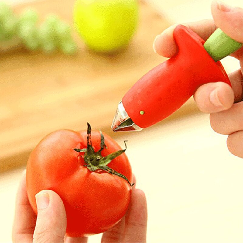 Erdbeere Tomate Stengel Entferner Stroh Entferner Obst Und Küche Gehen Zubehör Blatt sterben Schnelle Zu Scheller Schälen Gemüse