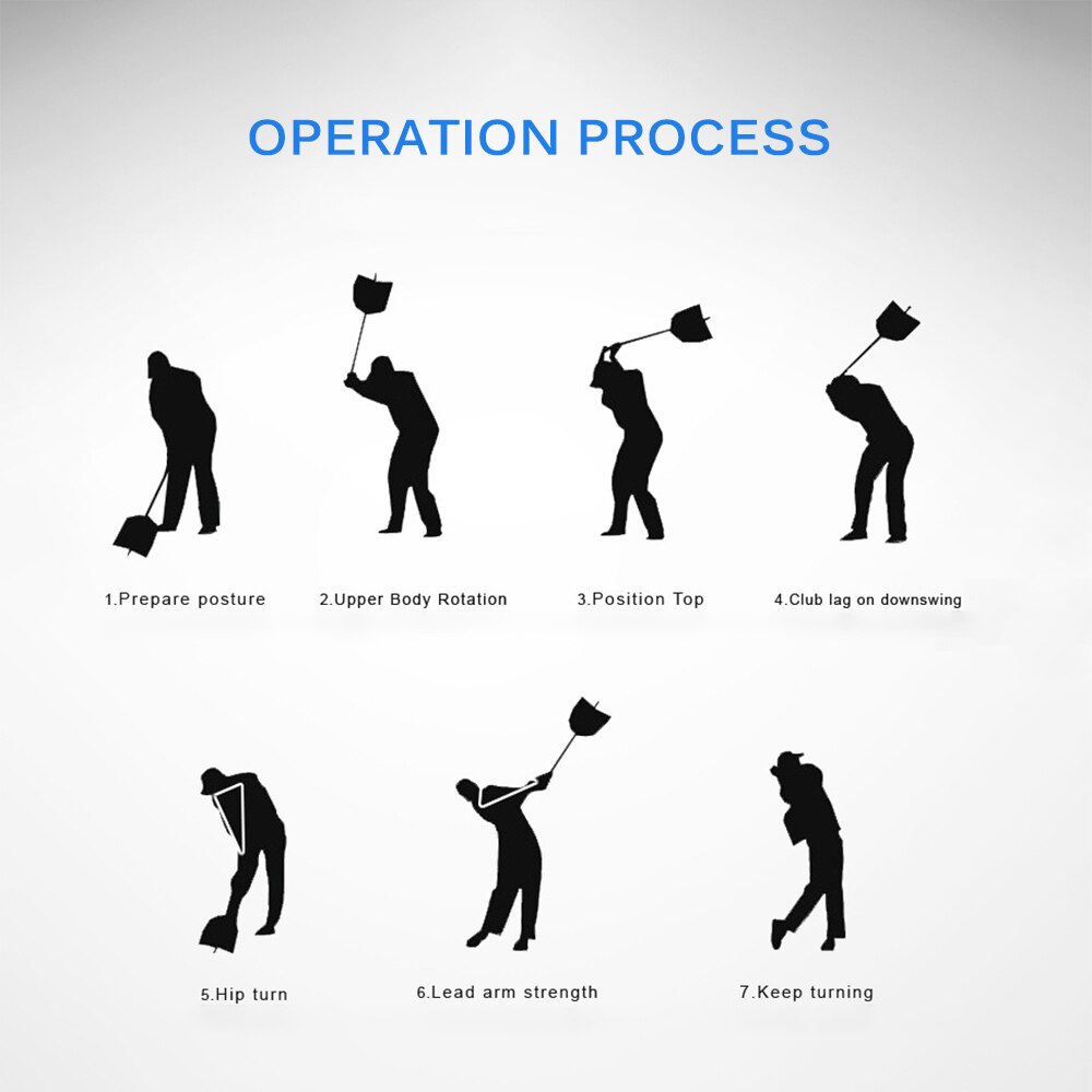 Golf Training Aids Warm-Up Golf Swing Power Fan Practice Guide Resistance Trainer Golf Equipment Swing Stick Stainless Steel