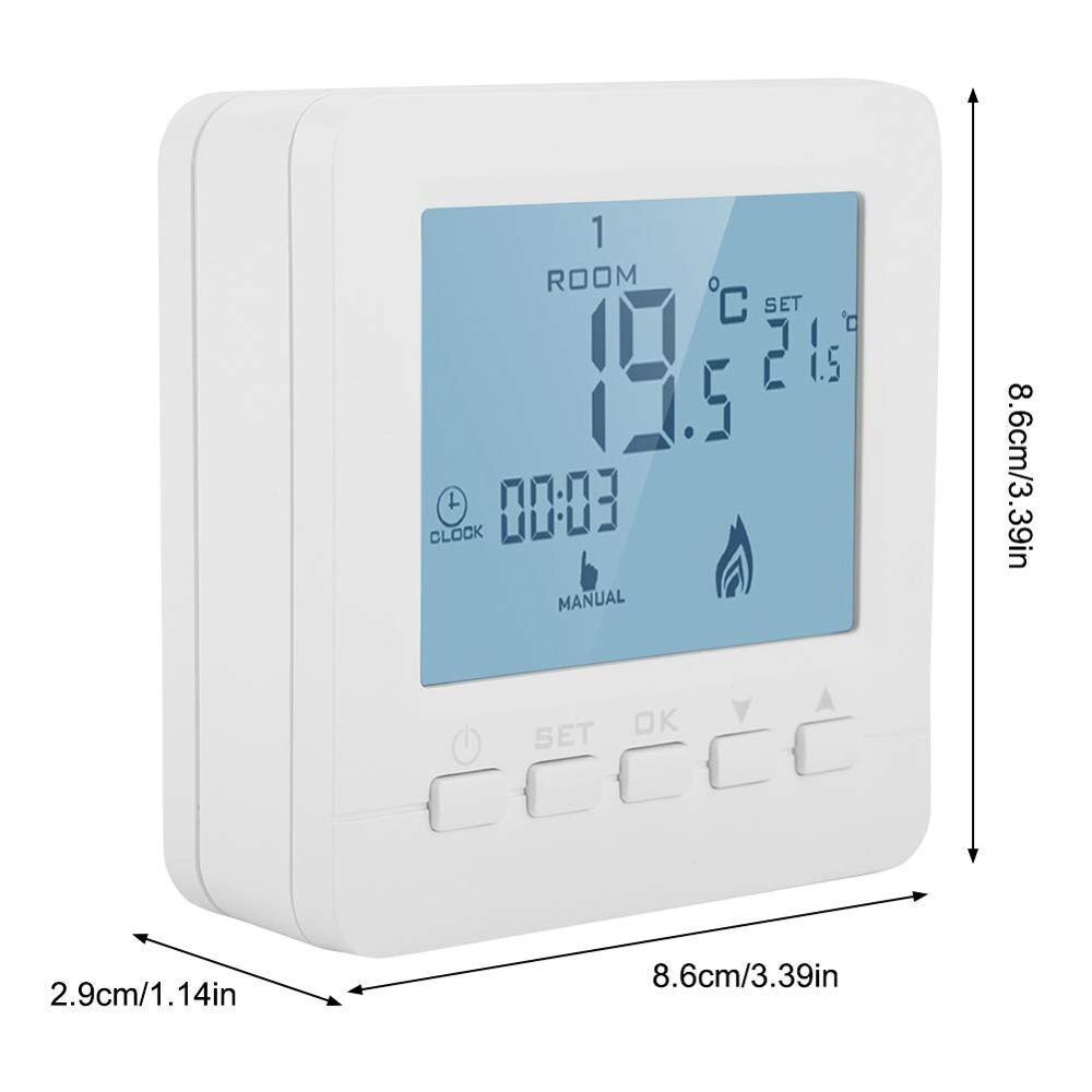 Easy operate weekly programmable thermostat digital display room thermostat HY02B05