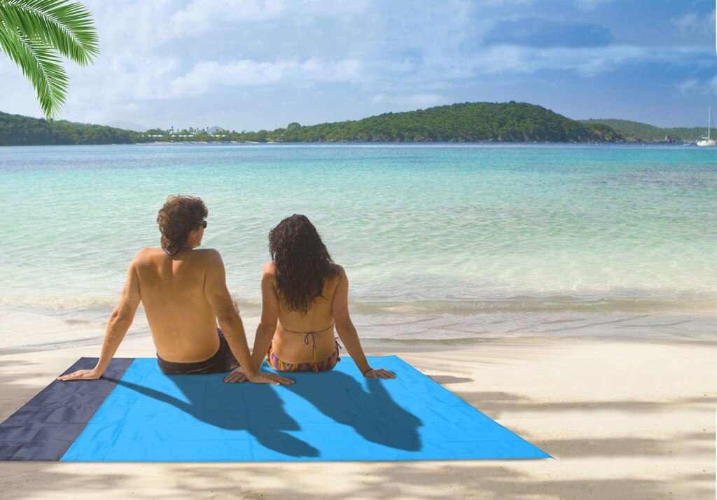 Waterproof Beach Blanket Outdoor Portable Picnic Mat Camping Ground Mat Mattress Camping Camping Bed Folding Sleeping Pad