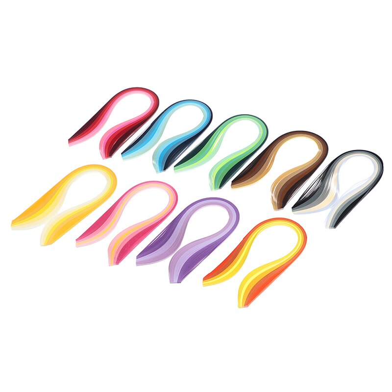 100Pcs/set Paper Quilling Strips Set 3mm 39cm Paper For Craft DIY Quilling Tool Mixed Color Scrapbooking Stripes Paper
