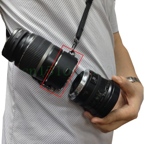 Fast Lens Changing Equipment Lens Flipper Double Dual Lens Holder for Canon 5D2 5D3 5D4 6D 60D 6D2 7D2 650D 700D DSLR camera