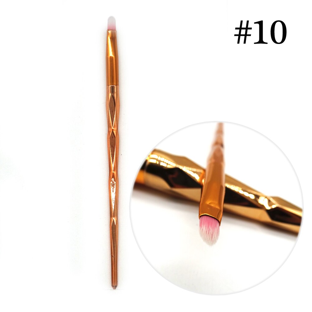 1 stk diamant sminkebørster sett pudderfoundation øyenskygge blush blending kosmetikk skjønnhetssminke børsteverktøysett: 10