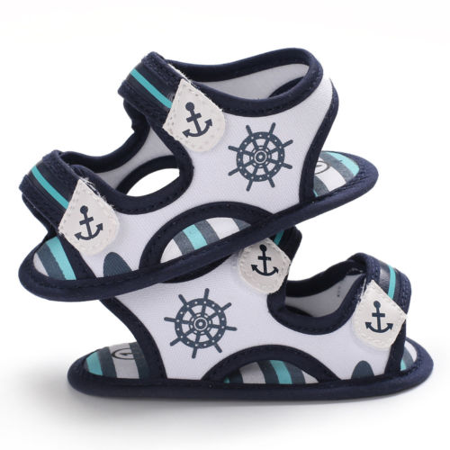 Summer Infant Boy Cool Sandals Canvas Kids Baby Boy Sandals Soft Toddler Shoes Baby Shoes Sandals Clogs Birthday: White / 7-12 Months