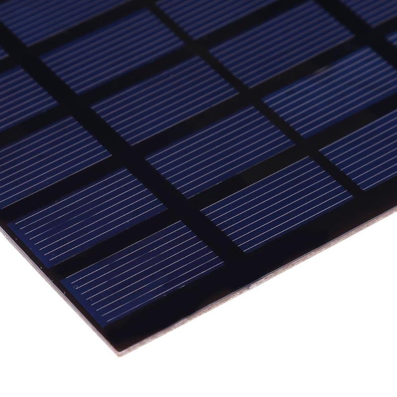1.5W 6V Polycrystalline Silicon PET Laminated Processing Solar Cell Panel Mini Solar System DIY For Battery Cell Phone Chargers