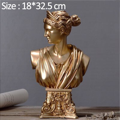 Estatua de personaje griego europeo, escultura de carácter de resina creativa, decoración de escritorio para habitación, decoración para el hogar, accesorios de decoración