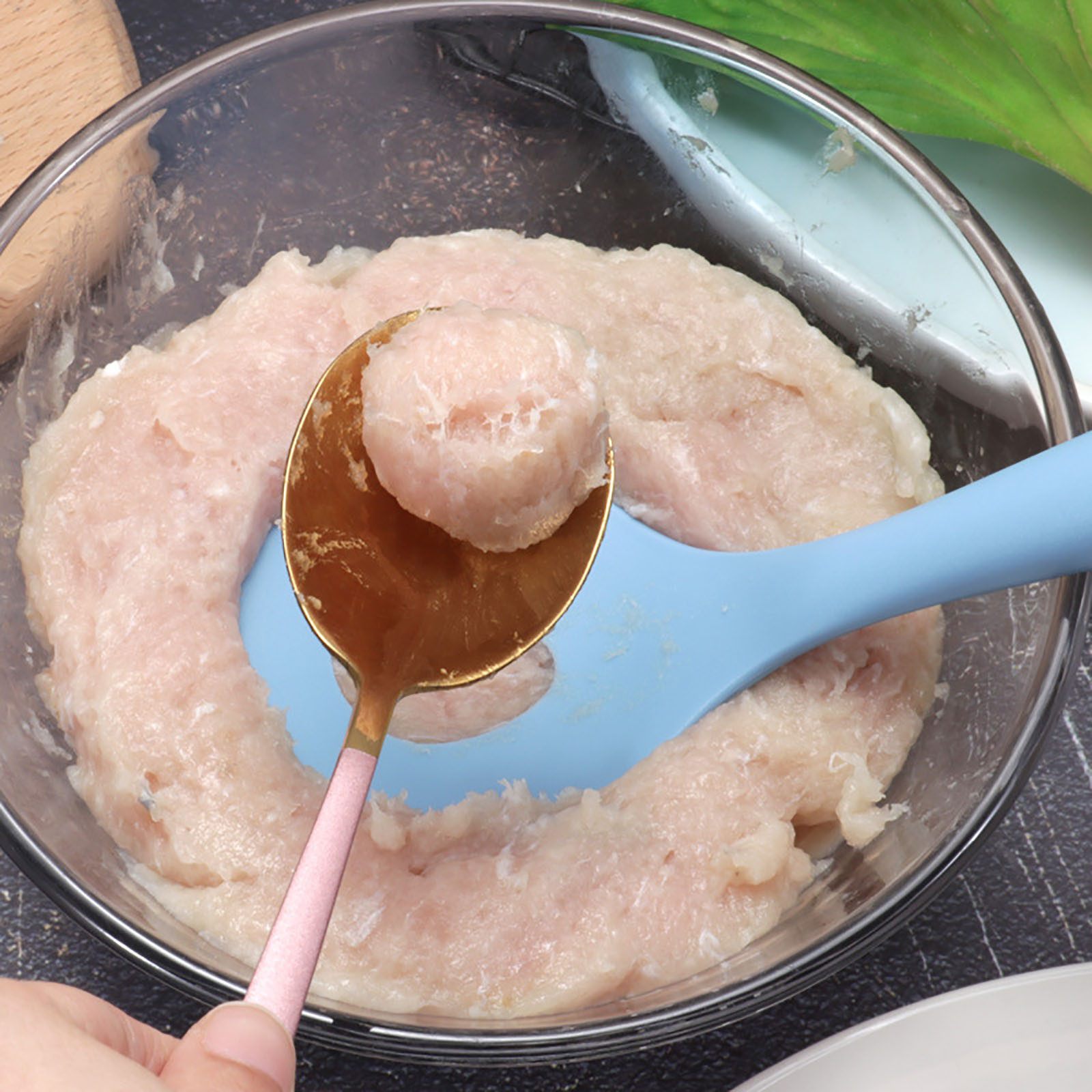 Hausgemachte Frikadellen Hersteller Kreative Kunststoff Drücken Löffel Frikadellen Maschine Fleisch GeflüGel Werkzeuge Fisch Ball Reis Ball, Der bilden