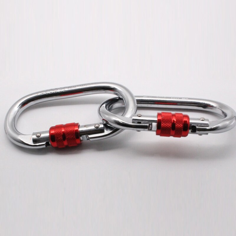 2 stück/set karabiner für aerial-yoga-hängematten, ce-zertifiziert, 25kn karabiner-fitnesszubehör für yoga-hängemattengurt