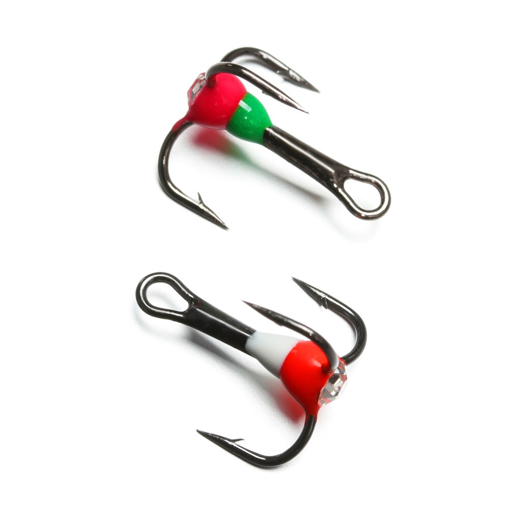 5 stk vinternye isfiskekroker 8# 10# 12# 14#  fiskekroker isfiske trekjeft krok redskapskroker av høy karbonstål