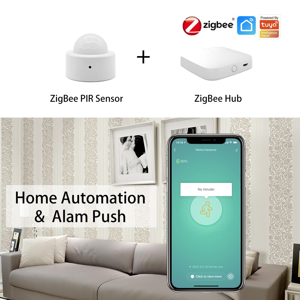 ZigBee Pir Motion Sensor Detector Movement Door Opening Temperature And Humidity IR With Gateway Tuya Smart Life Home Automation