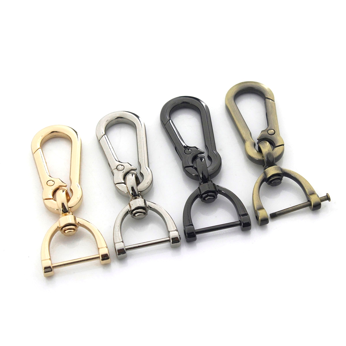 1 stücke Metall Haken Schnalle mit Abnehmbare Offen Schraube D Ring Verschluss für DIY Leder Handwerk Tasche Gurt Gürtel Griff schulter Zubehör