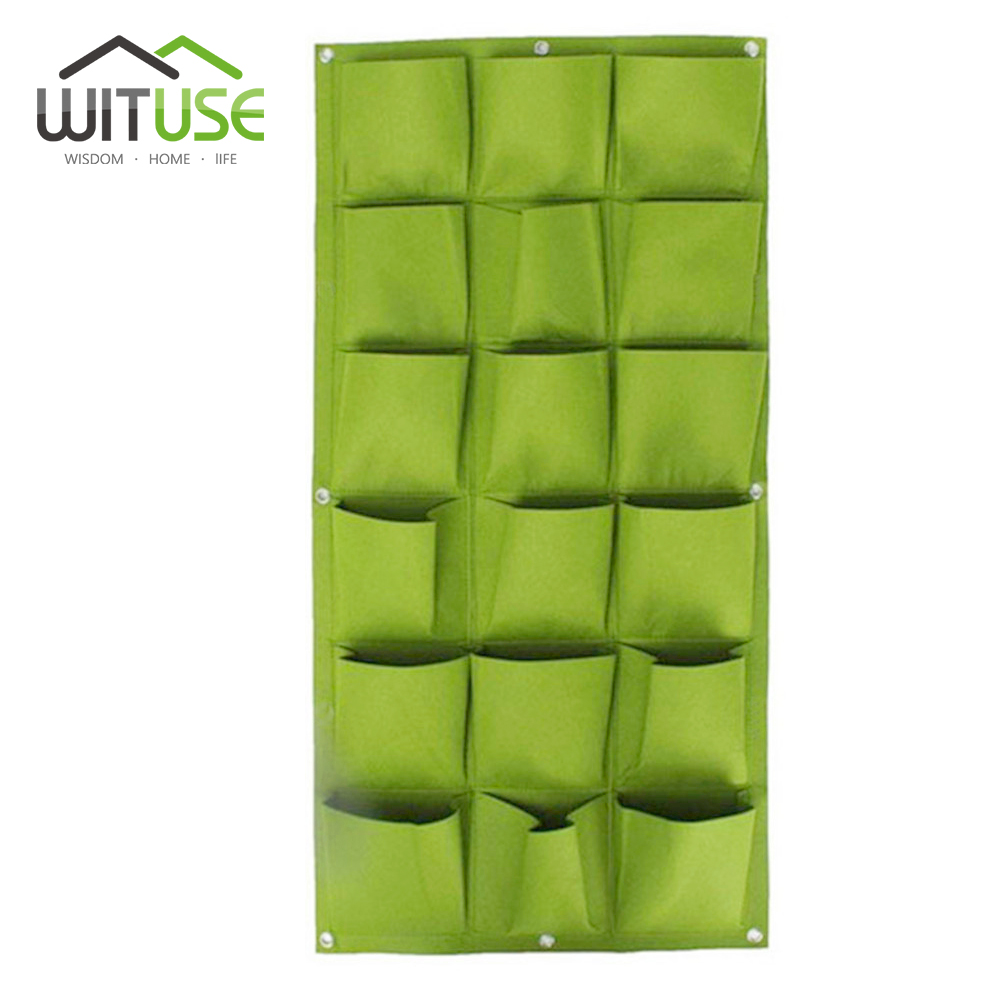36 72 Pockets Planting Bags Pot Black Hanging Vertical Wall Garden Planter Flower Home Indoor Outdoor Balcony Gardening pocket: EQF294