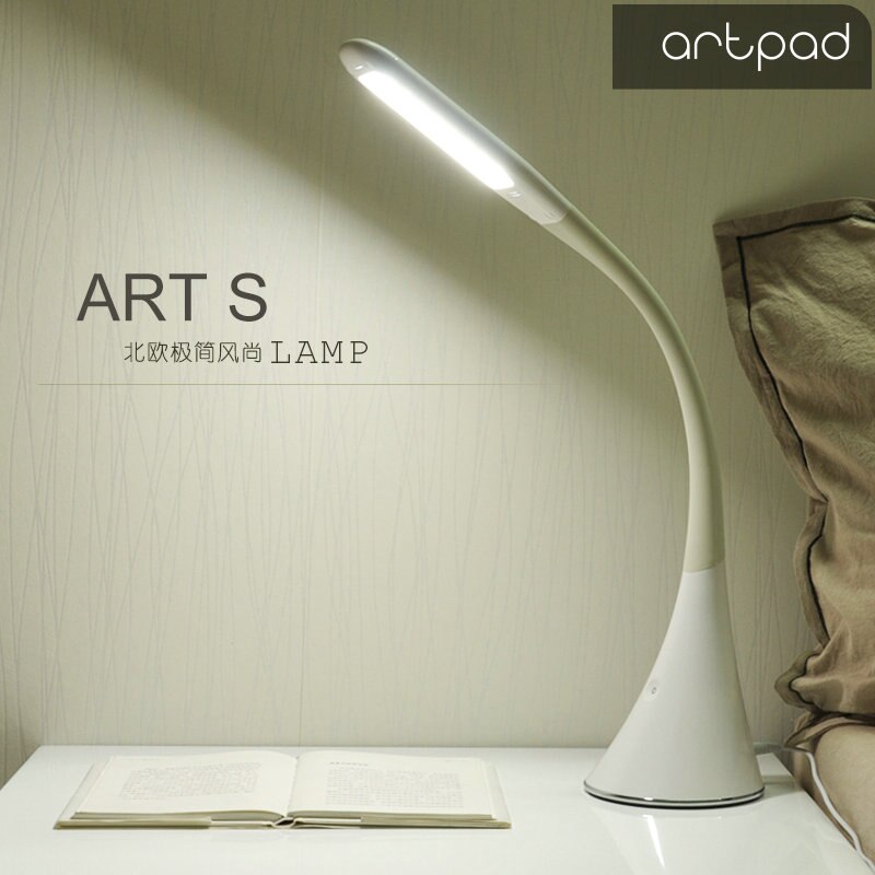 Artpad 3 Niveaus Helderheid Hoge Lumen Touch Dimmer Tafellamp Led Portable Bureaulamp Verstelbare Night Tafellamp