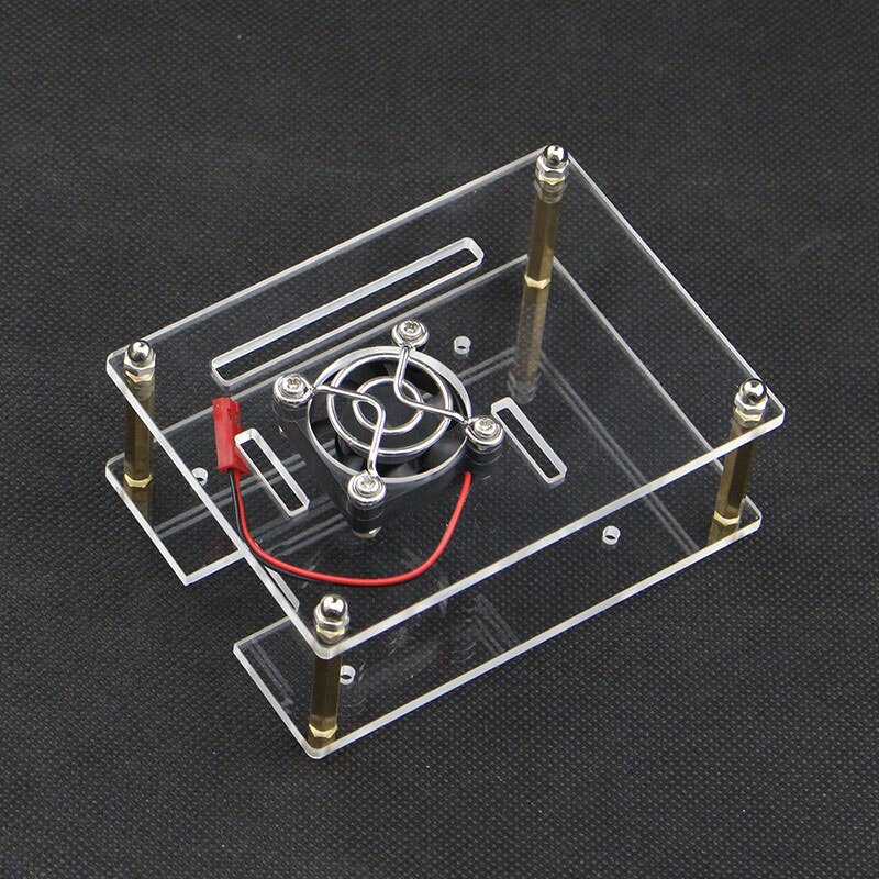 S ROBOT Raspberry Pi 4 Model B Case Clear Box Cover for Raspberry Pi + Cooling Fans for DIY Raspberry Pi 4/3B+/3B RPI137: 1 Layer